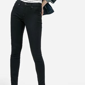4S Mid-Rise Black Express Jeans